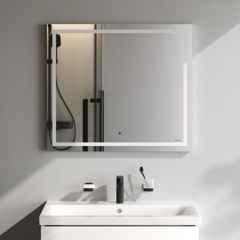 Зеркало AM.PM Gem 80×70 см с контурной Led-подсветкой / M91AMOX0801WG