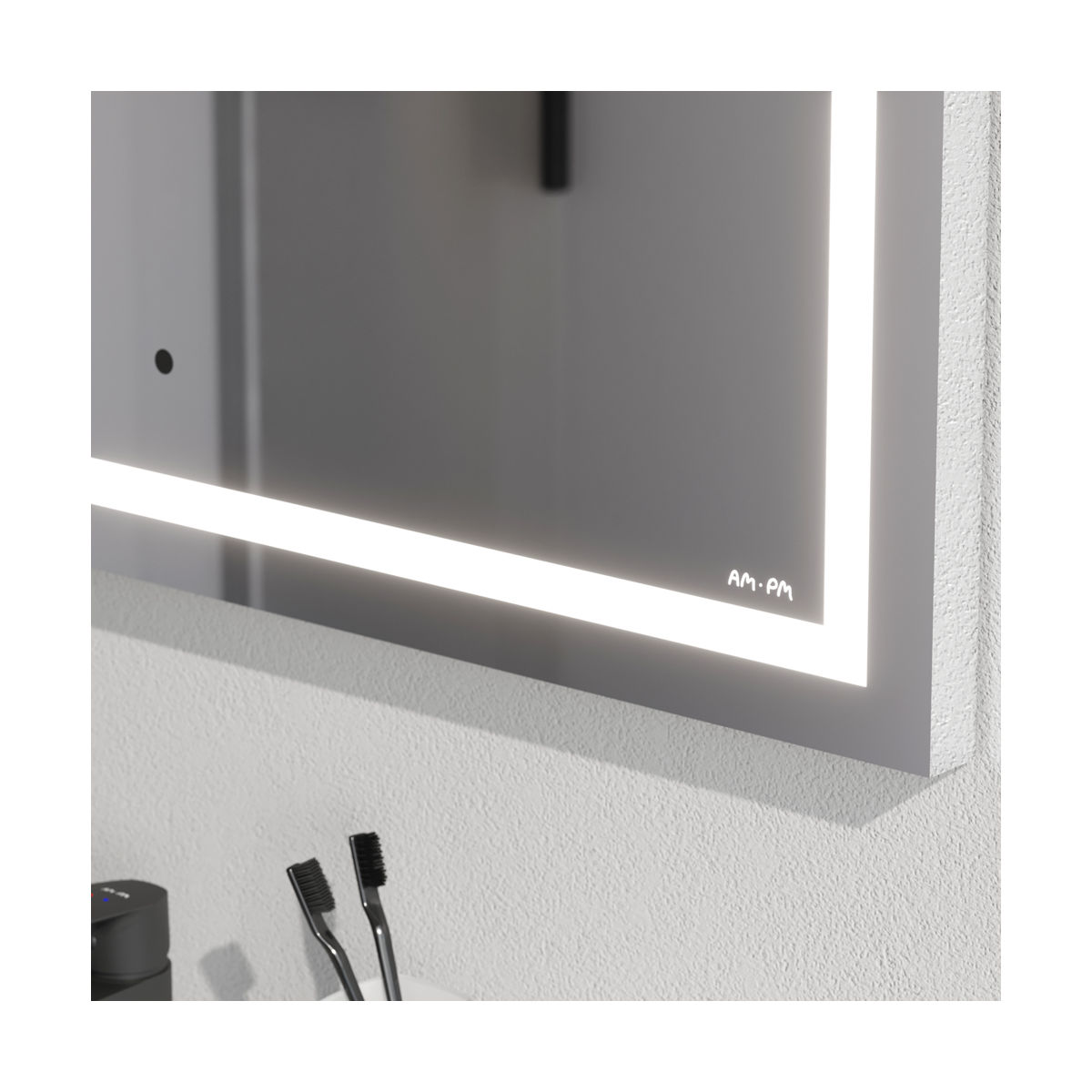 M91AMOX0801WG Универсальное зеркало настенное с контурной LED-подсветкой, 80 см