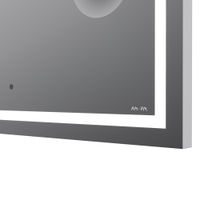 Зеркало AM.PM Gem 80×70 см с контурной Led-подсветкой, часами и косметическим зеркалом / M91AMOX0803WG — 3