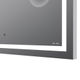 M91AMOX0803WG Универсальное зеркало с контурной Led-подсветкой, часами и косметическим зеркалом, 80