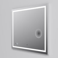 Зеркало AM.PM Gem 80×70 см с контурной Led-подсветкой, часами и косметическим зеркалом / M91AMOX0803WG — 5