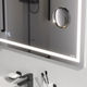 M91AMOX0803WG Универсальное зеркало с контурной Led-подсветкой, часами и косметическим зеркалом, 80