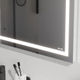 M91AMOX1001WG Универсальное зеркало настенное с контурной LED-подсветкой, 100 см