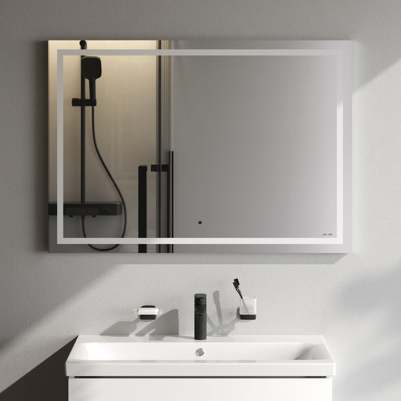 Зеркало AM.PM Gem 100×70 см с контурной Led-подсветкой / M91AMOX1001WG