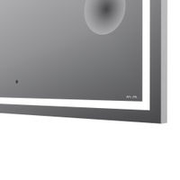 Зеркало AM.PM Gem 100×70 см с контурной Led-подсветкой, часами и косметическим зеркалом / M91AMOX1003WG — 3