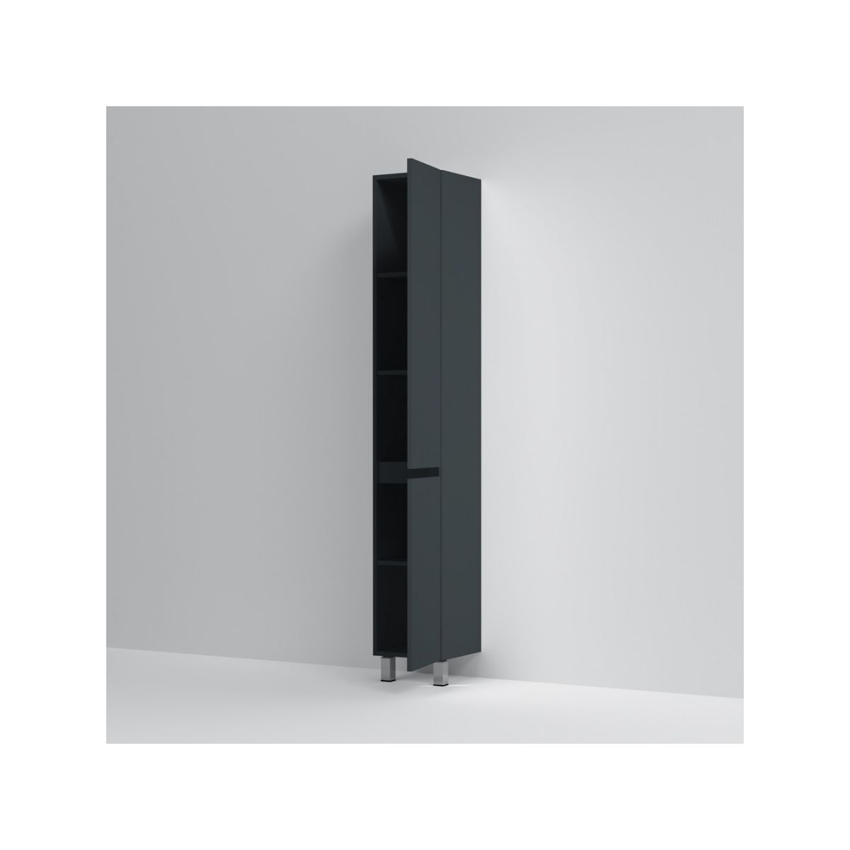 M91CSR0306GM GEM S, шкаф-колонна, напольный, правый, 30 см, графит матовый