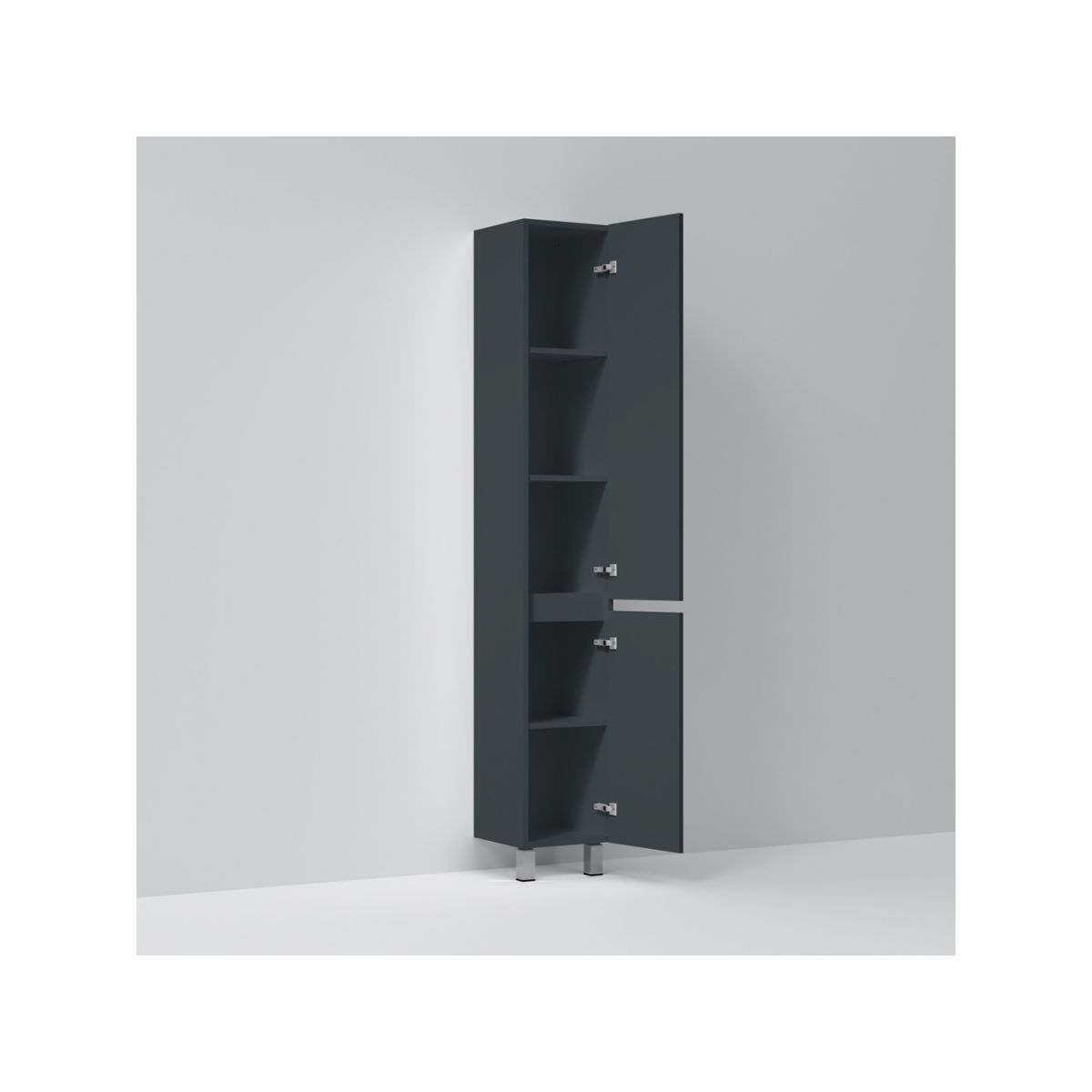 M91CSR0306GM GEM S, шкаф-колонна, напольный, правый, 30 см, графит матовый