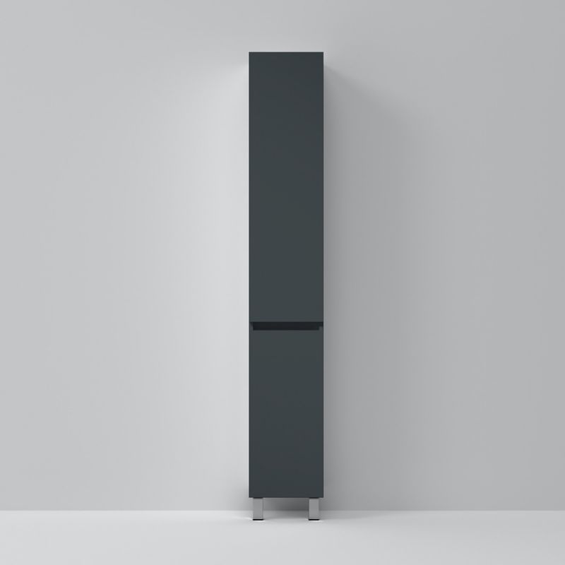 Шкаф-пенал для ванной AM.PM Gem S 30 см правый / M91CSR0306GM графит матовый