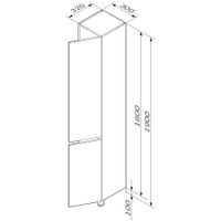 Шкаф-пенал для ванной AM.PM Gem S 30 см правый / M91CSR0306GM графит матовый — 8