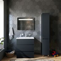 Шкаф-пенал для ванной AM.PM Gem S 30 см правый / M91CSR0306GM графит матовый — 3