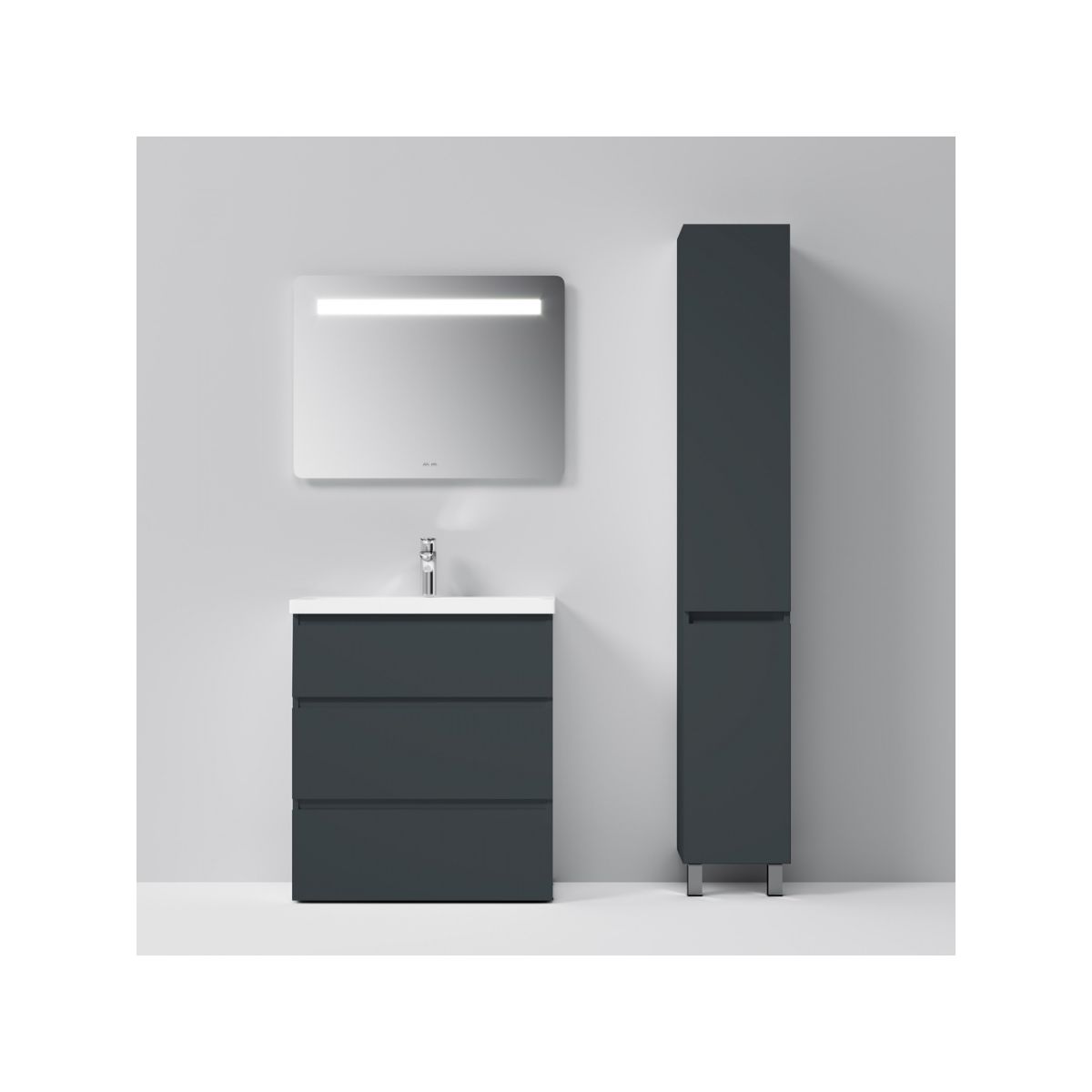 M91CSR0306GM GEM S, шкаф-колонна, напольный, правый, 30 см, графит матовый
