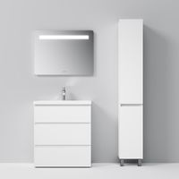 Шкаф-пенал для ванной AM.PM Gem S 30 см правый / M91CSR0306WG белый глянец — 2