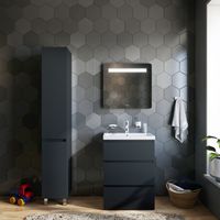 Тумба под раковину AM.PM GEM S 60 см напольная 3 ящика / M91FSX0602GM графит матовый — 4