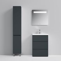 Тумба под раковину AM.PM GEM S 60 см напольная 3 ящика / M91FSX0602GM графит матовый — 3