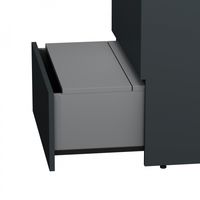 Тумба под раковину AM.PM GEM S 60 см напольная 3 ящика / M91FSX0602GM графит матовый — 9