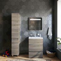 Тумба под раковину AM.PM GEM S 60 см напольная 3 ящика / M91FSX0602OF светлый дуб — 2