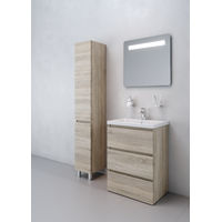 Тумба под раковину AM.PM GEM S 60 см напольная 3 ящика / M91FSX0602OF светлый дуб — 10