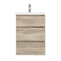 Тумба под раковину AM.PM GEM S 60 см напольная 3 ящика / M91FSX0602OF светлый дуб — 1