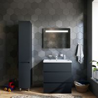 Тумба под раковину AM.PM GEM S 75 см напольная 3 ящика / M91FSX0752GM графит матовый — 4