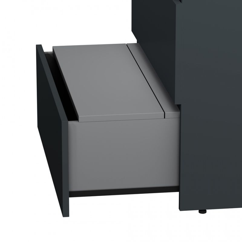 Тумба под раковину AM.PM GEM S 75 см напольная 3 ящика / M91FSX0752GM графит матовый