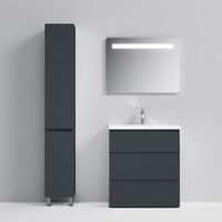 Тумба под раковину AM.PM GEM S 75 см напольная 3 ящика / M91FSX0752GM графит матовый — 3