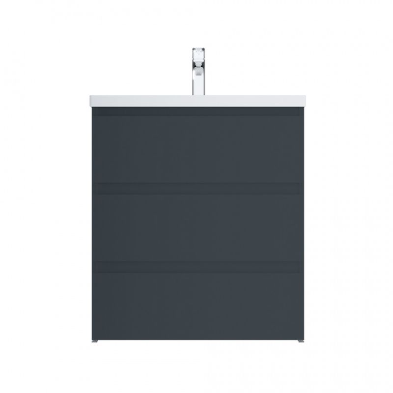 Тумба под раковину AM.PM GEM S 75 см напольная 3 ящика / M91FSX0752GM графит матовый