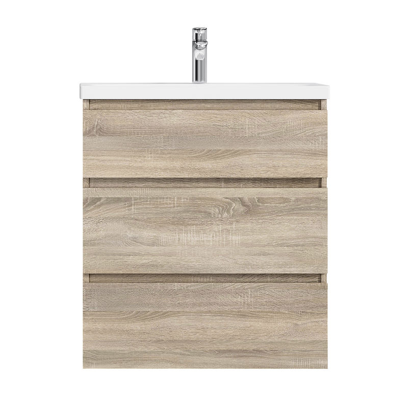 Тумба под раковину AM.PM GEM S 75 см напольная 3 ящика / M91FSX0752OF светлый дуб