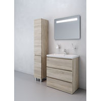 Тумба под раковину AM.PM GEM S 75 см напольная 3 ящика / M91FSX0752OF светлый дуб — 10