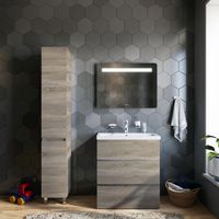 Тумба под раковину AM.PM GEM S 75 см напольная 3 ящика / M91FSX0752OF светлый дуб — 2