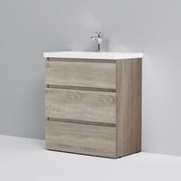 Тумба под раковину AM.PM GEM S 75 см напольная 3 ящика / M91FSX0752OF светлый дуб — 5
