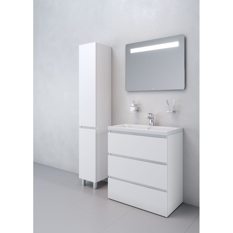 Тумба под раковину AM.PM GEM S 75 см напольная 3 ящика / M91FSX0752WG белый глянец