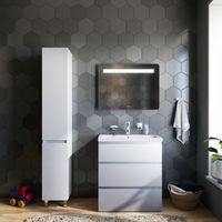 Тумба под раковину AM.PM GEM S 75 см напольная 3 ящика / M91FSX0752WG белый глянец — 7