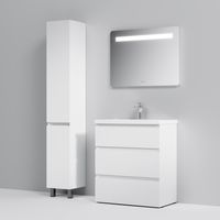 Тумба под раковину AM.PM GEM S 75 см напольная 3 ящика / M91FSX0752WG белый глянец — 2