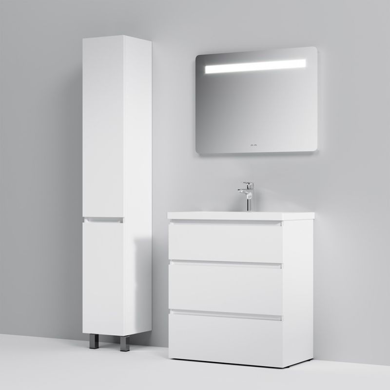 Тумба под раковину AM.PM GEM S 75 см напольная 3 ящика / M91FSX0752WG белый глянец