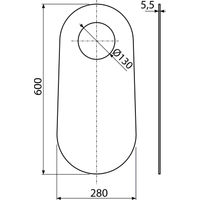 Звукоизоляционная плита для унитазов, стоящих на полу и биде AlcaDrain (AlcaPlast) M920 — 2
