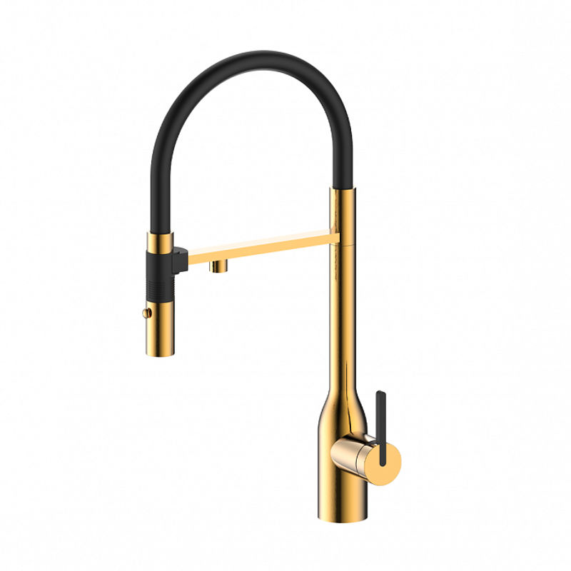 Смеситель для кухни Paulmark Magneto One Ma213188-BG брашированное золото