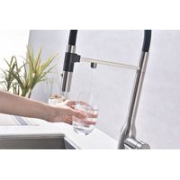 Смеситель для кухни Paulmark Magneto One Ma213188-BS брашированная сталь — 10