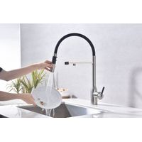 Смеситель для кухни Paulmark Magneto One Ma213188-BS брашированная сталь — 7