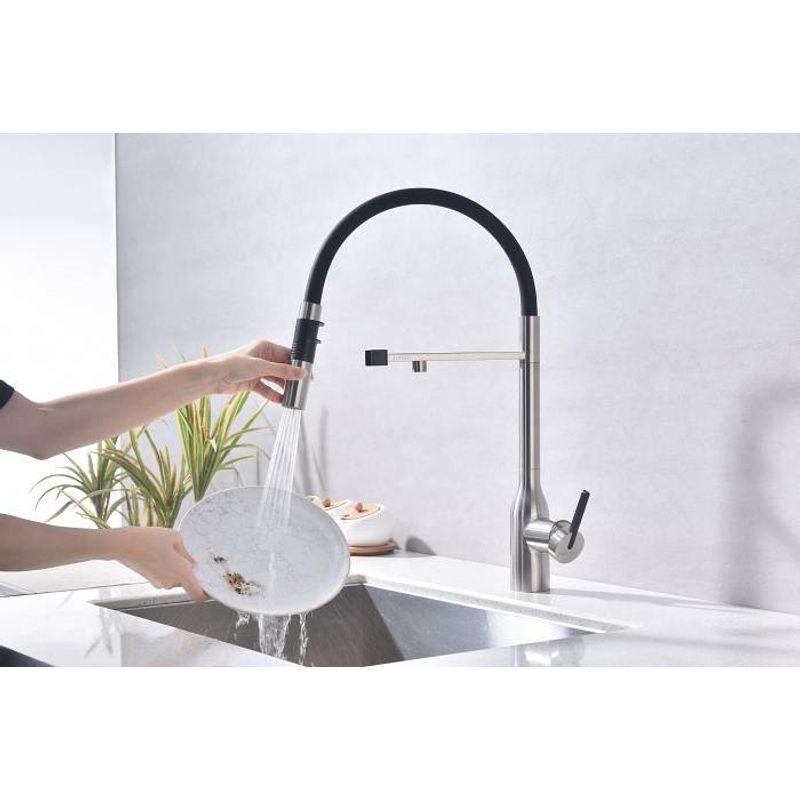 Смеситель для кухни Paulmark Magneto One Ma213188-BS брашированная сталь