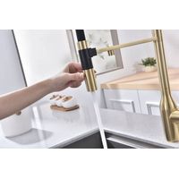 Смеситель для кухни Paulmark Magneto One Ma213188-SBG светлое брашированное золото — 10