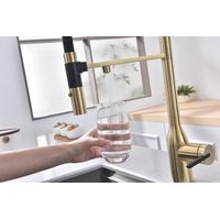 Смеситель для кухни Paulmark Magneto One Ma213188-SBG светлое брашированное золото — 12