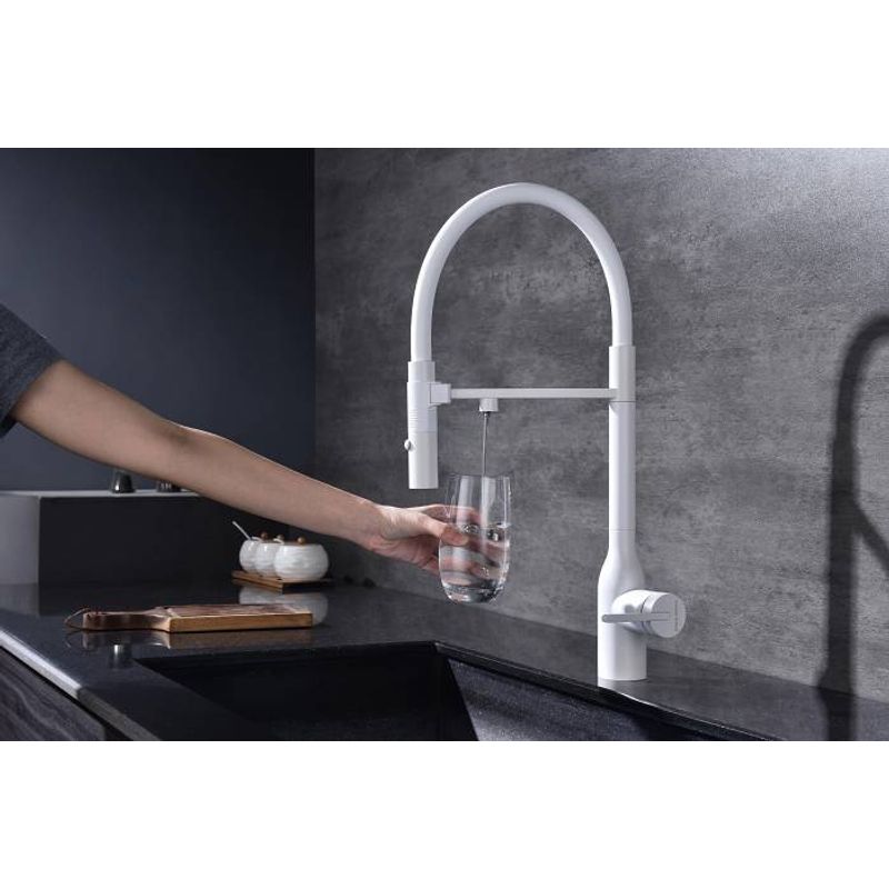 Смеситель для кухни Paulmark Magneto One Ma213188-WH белый