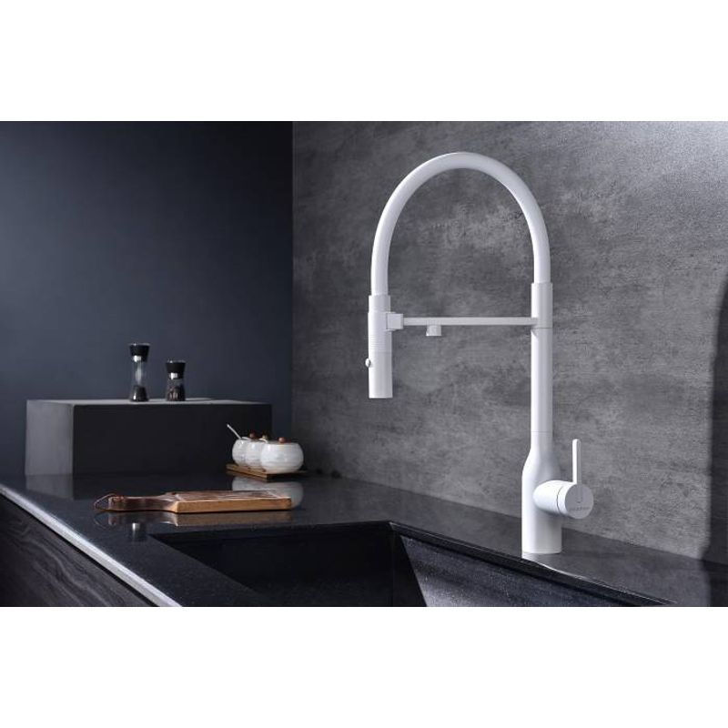 Смеситель для кухни Paulmark Magneto One Ma213188-WH белый