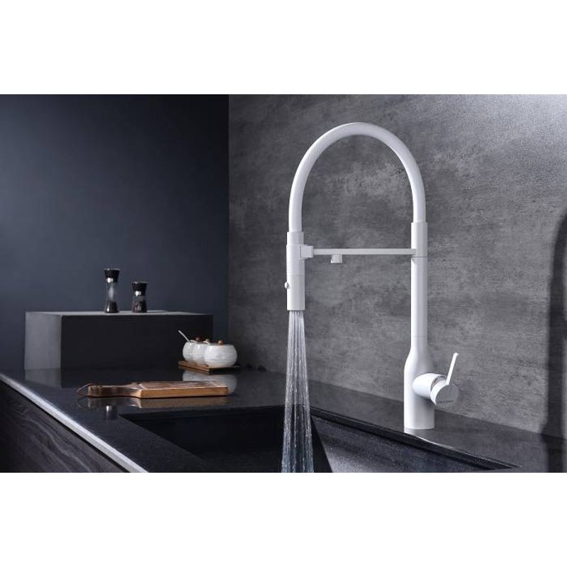 Смеситель для кухни Paulmark Magneto One Ma213188-WH белый