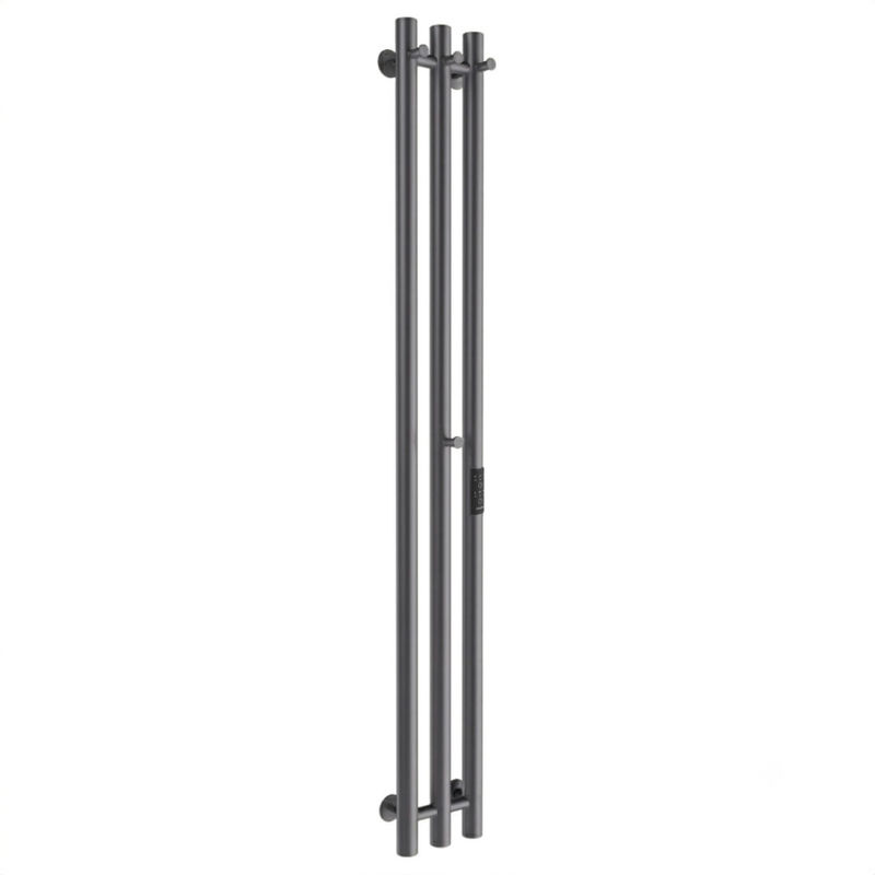 Полотенцесушитель электрический Маргроид Inaro 3 СНШ 150×6×12 скрытого монтажа, таймер справа по середине (крючки 3/1)