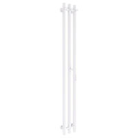 Полотенцесушитель электрический Маргроид Ferrum Inaro 3 СНШ 150×6×12 Белый матовый, скрытого монтажа, таймер справа по середине (крючки 3/1) — 1