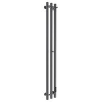 Полотенцесушитель электрический Маргроид Ferrum Inaro 3 СНШ 120×6×12 Графит, скрытого монтажа, таймер справа (крючки 3/1) — 1