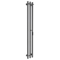 Полотенцесушитель электрический Маргроид Ferrum Inaro 3 СНШ 150×6×12 Графит, скрытого монтажа, таймер справа по середине (крючки 3/1) — 1
