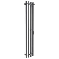 Полотенцесушитель электрический Маргроид Ferrum Inaro 4 СНШ 150×6×18 Графит, скрытого монтажа, таймер справа по середине (крючки 4/2) — 1