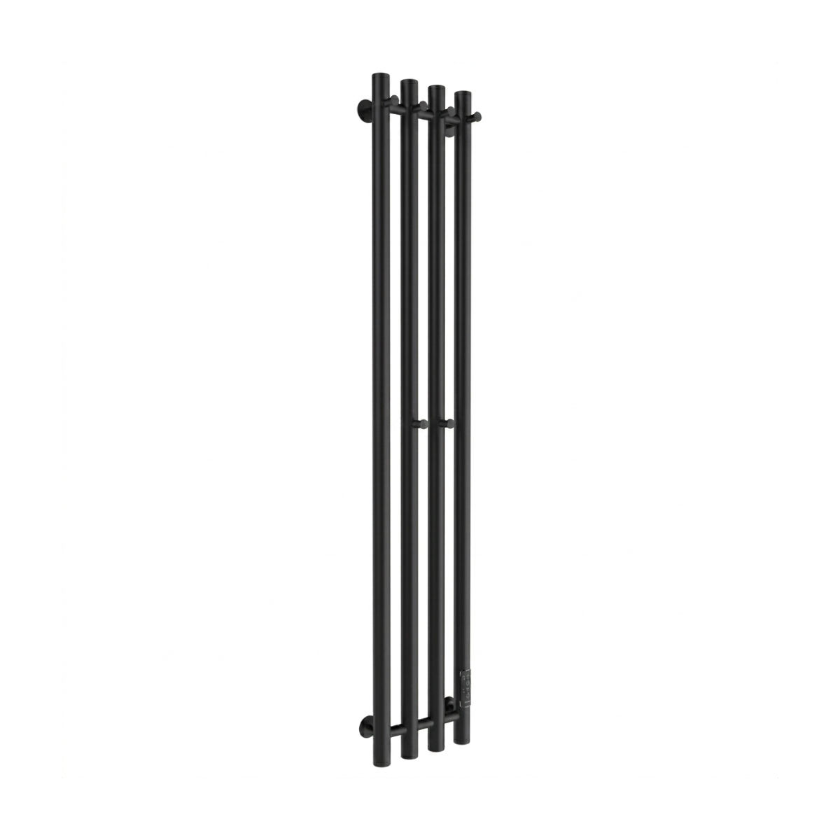 Маргроид Ferrum Inaro 4 СНШ 100*6*18 Черный матовый, скрытого монтажа, таймер справа (крючки 4/2)